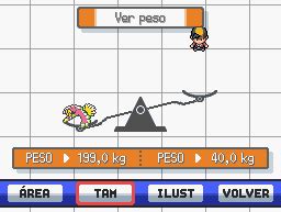 Lista de Pokémon por peso .